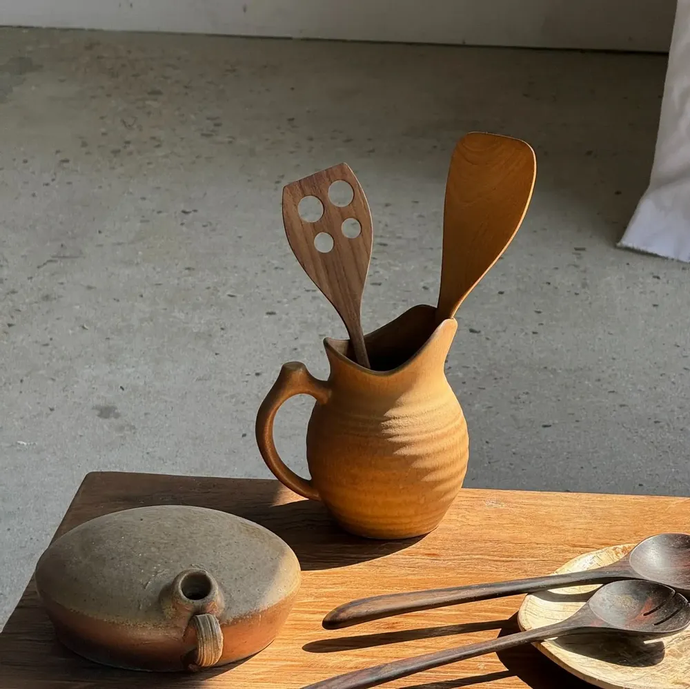 Cutlery set - Openwork spatula, teak kitchen utensil L30 L8 - OFFICE OBJETS