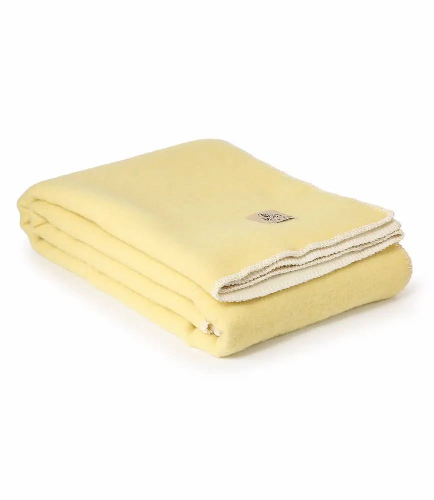 Bed linens - Wool bed blanket LEMON - single - MOST-BLANKETS