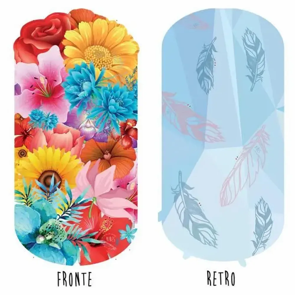 Accessoires de voyage - Serviette de plage Flowers - BEACH VIBES