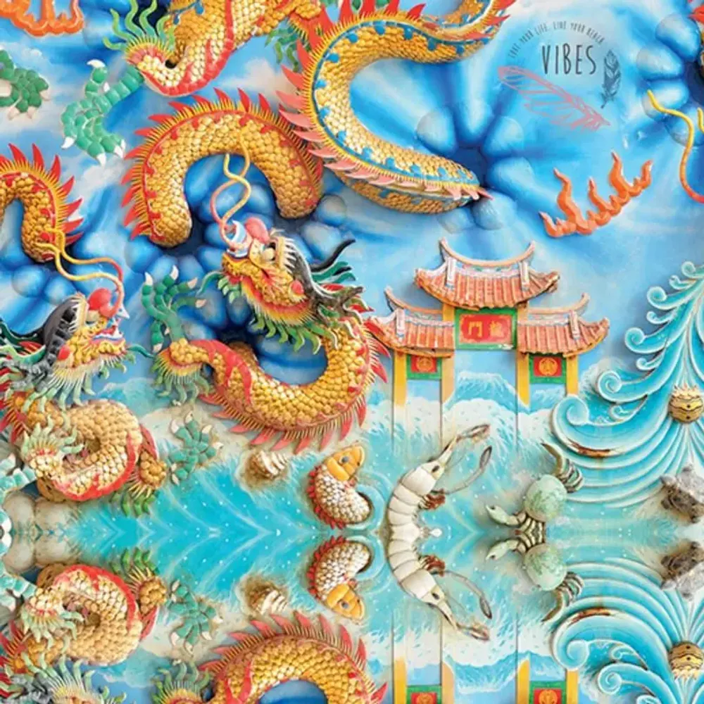 Travel accessories - Dragon beach towel - BEACH VIBES