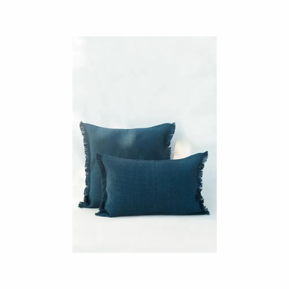 Coussins textile - NO-MAD Prerit Cushion Cover in Cotton Jute with Hand-Frayed Edges - NO-MAD