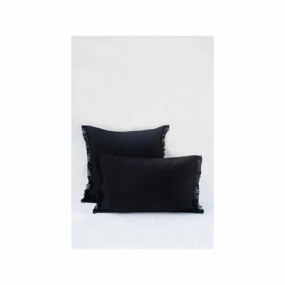 Coussins textile - NO-MAD Prerit Cushion Cover in Cotton Jute with Hand-Frayed Edges - NO-MAD
