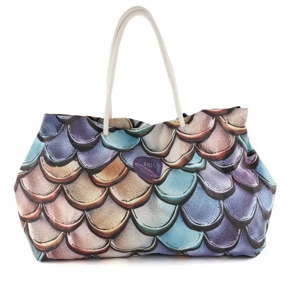 Bags and totes - Big Squame Color Beach Bag - BEACH VIBES