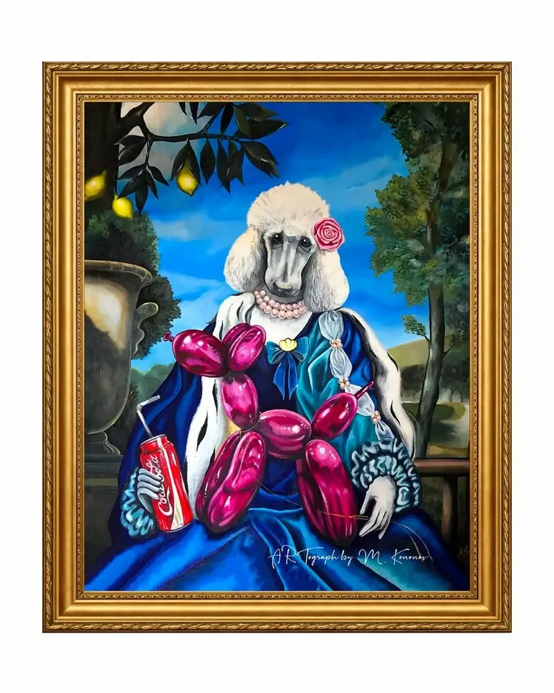 Prêt-à-porter - T-shirt Art Window « Poodle » - MARALETTO