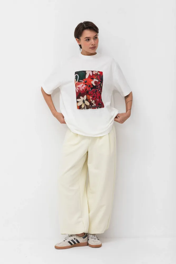 Prêt-à-porter - T-shirt Art Window « Jardin exotique » - MARALETTO