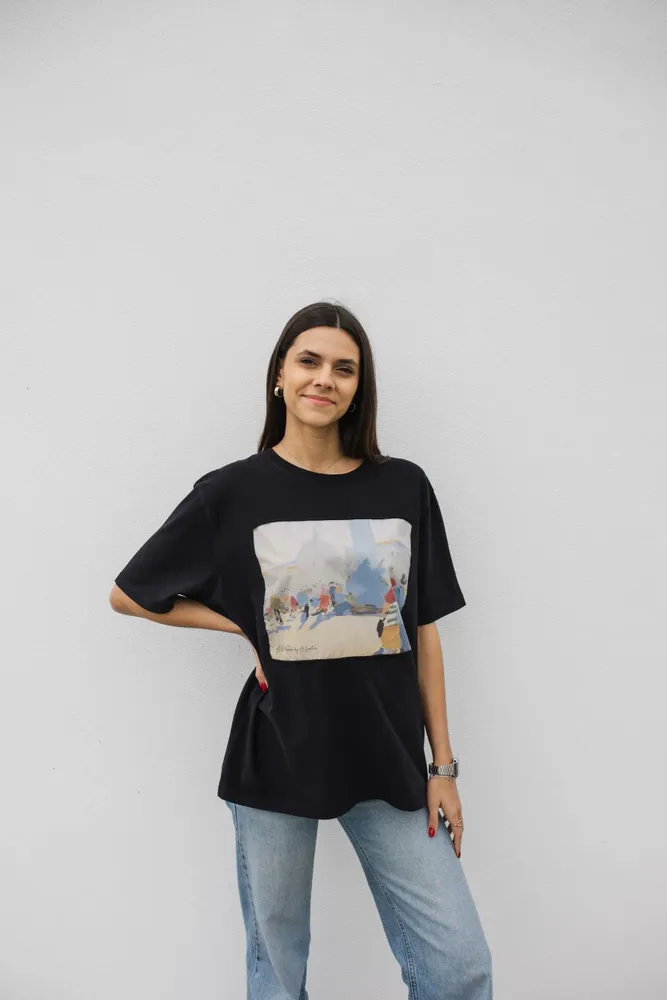 Prêt-à-porter - T-shirt Art Window « Rome dans l'après-midi » - MARALETTO