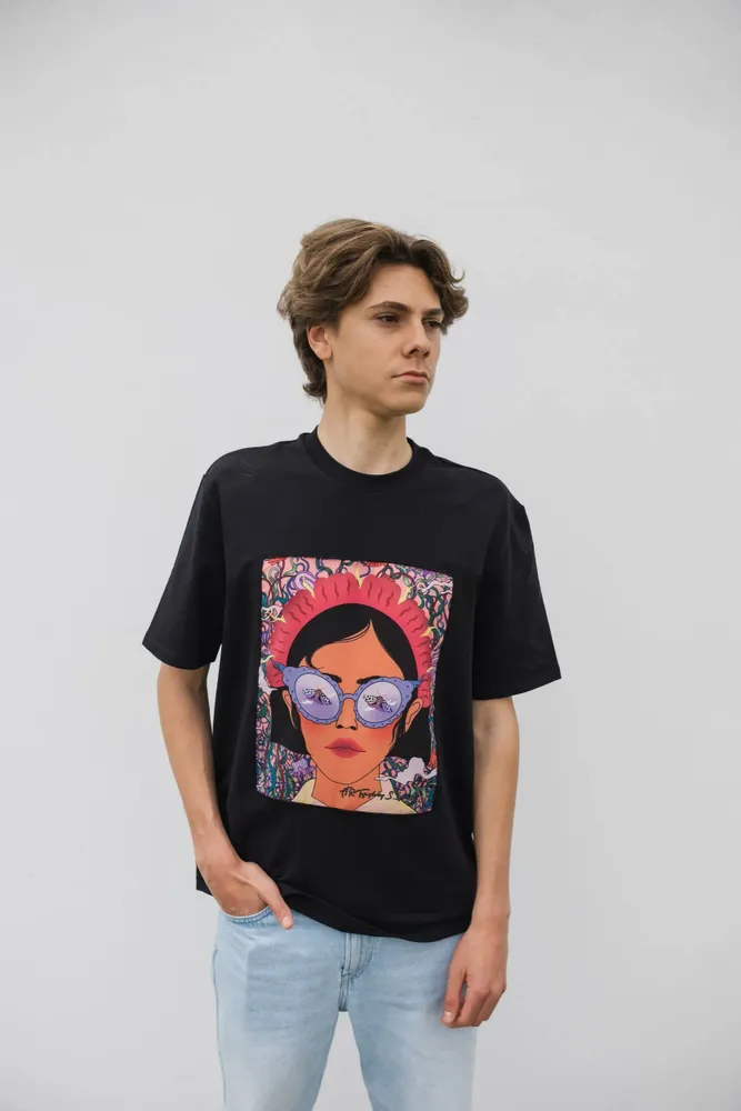 Prêt-à-porter - T-shirt Art Window « Des pensées que je ne partagerai jamais » - MARALETTO