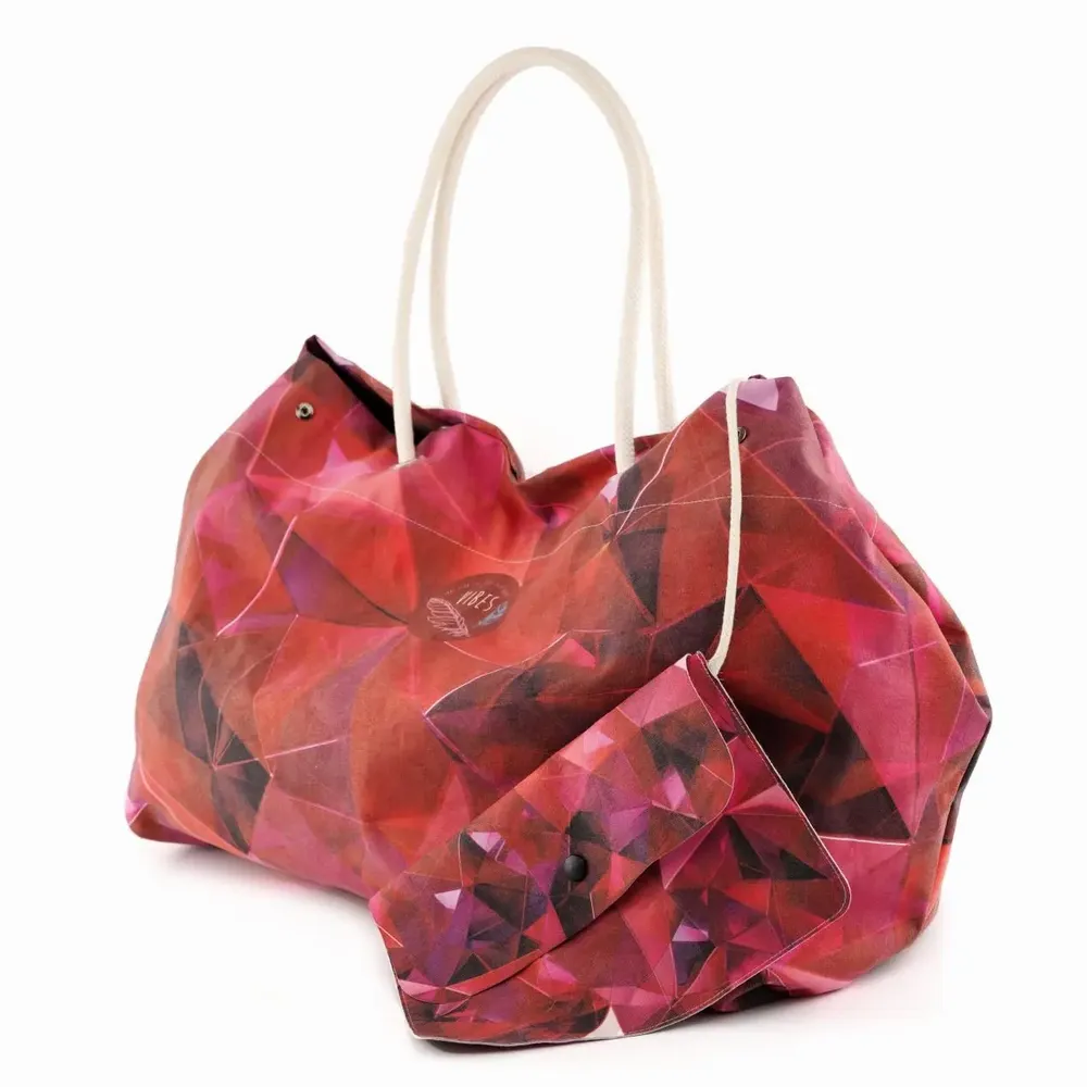 Bags and totes - Big Crystal Red Beach Bag - BEACH VIBES