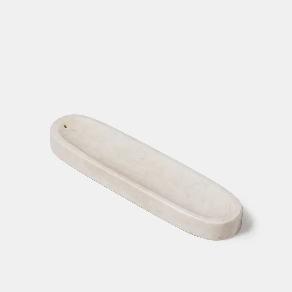 Objets de décoration - Porte encens - marbre blanc - DESIGN TRIP