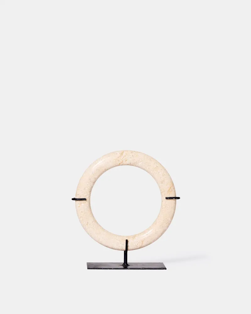Decorative objects - Lumi white rings - M - DESIGN TRIP