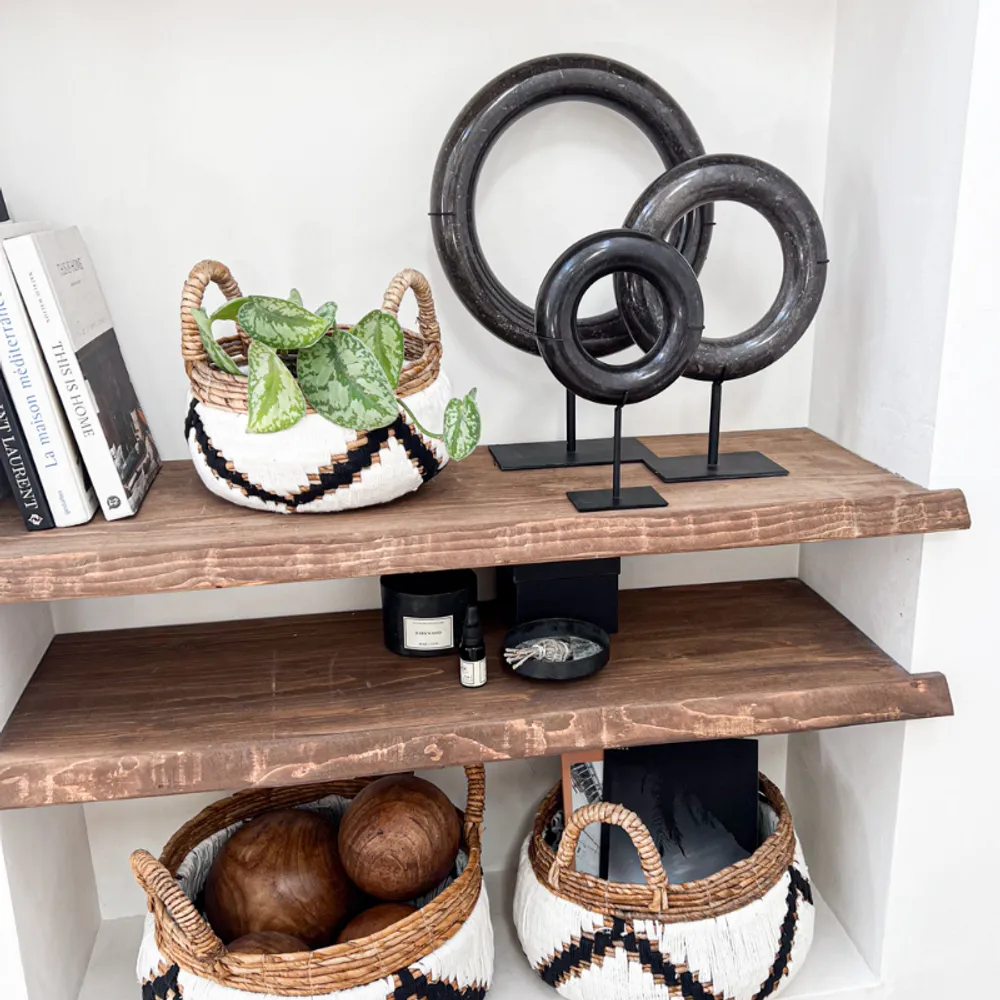 Decorative objects - Lumi black rings - S - DESIGN TRIP