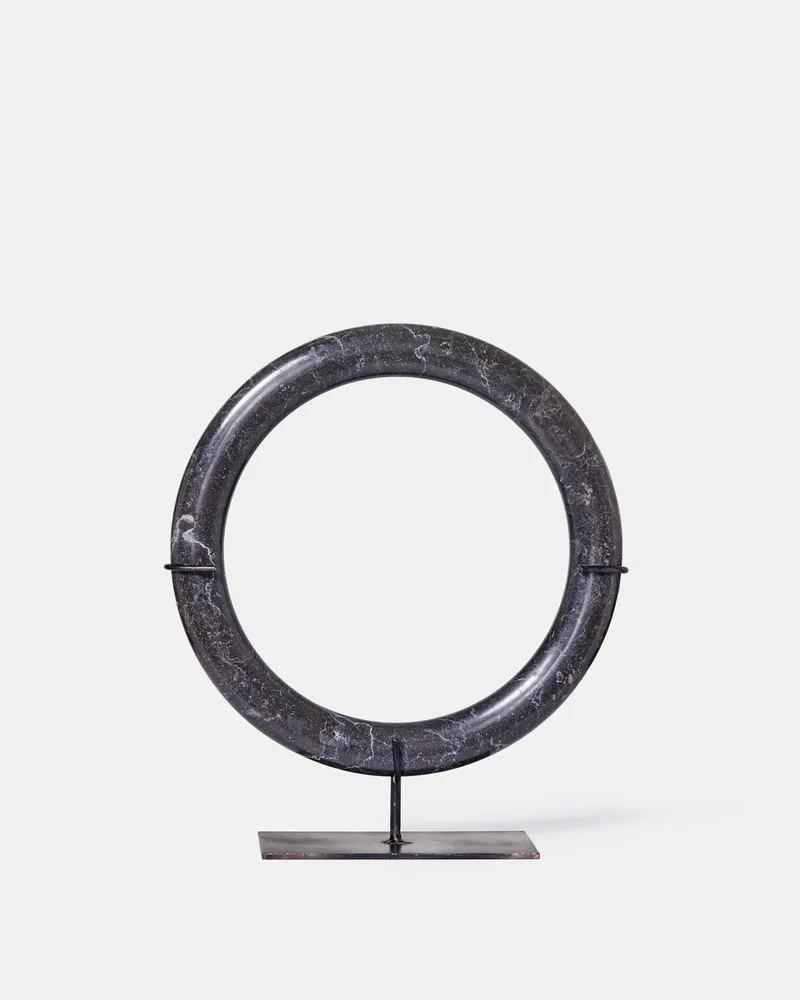 Decorative objects - Lumi black rings - M - DESIGN TRIP