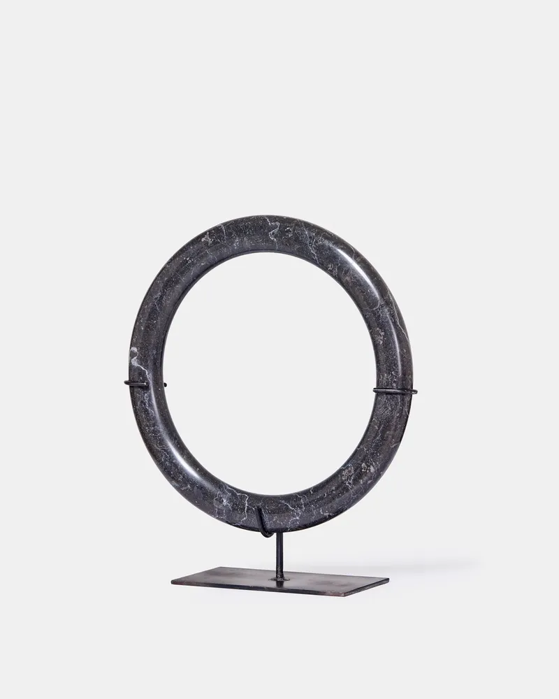 Decorative objects - Lumi black rings - L - DESIGN TRIP