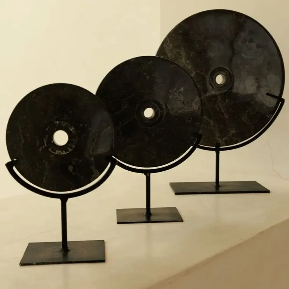Decorative objects - Hari discs black - S - DESIGN TRIP
