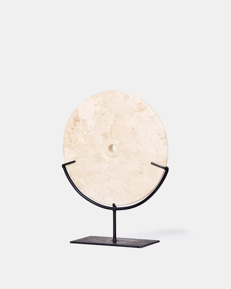 Decorative objects - Hari white discs - L - DESIGN TRIP