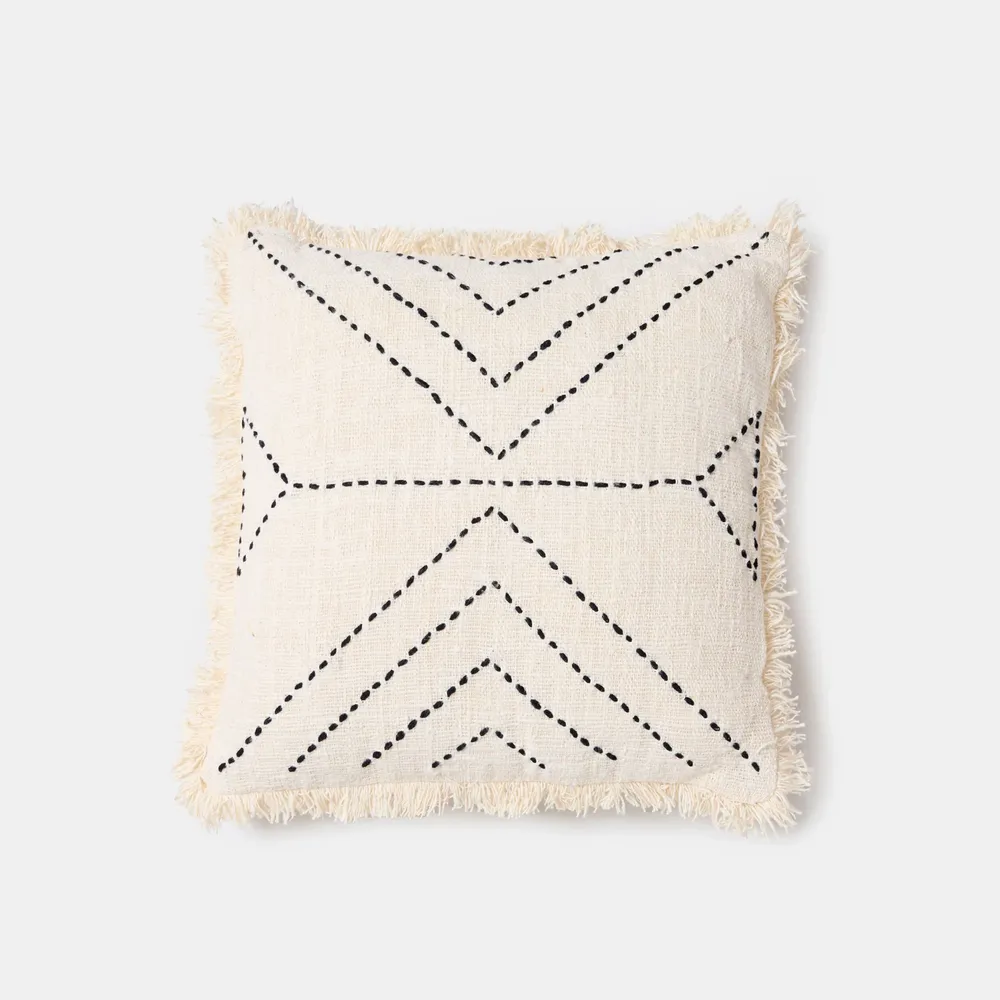 Fabric cushions - Black lines cushion - DESIGN TRIP