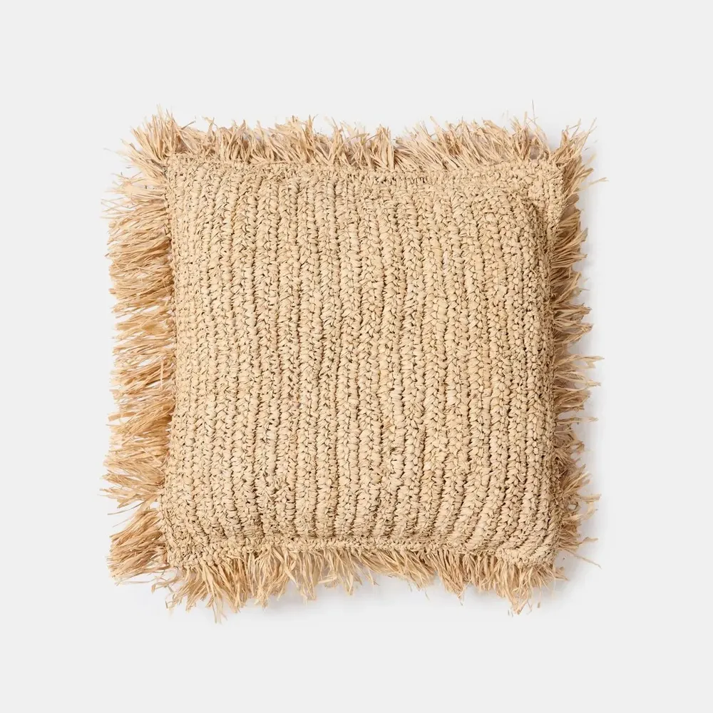 Fabric cushions - Raffia cushion - DESIGN TRIP