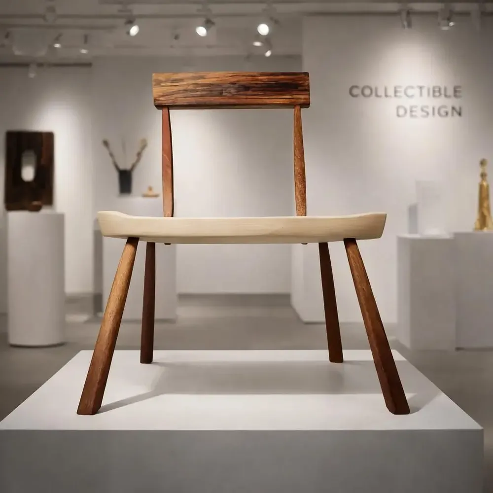 Chaises - Chaise à piquets de collection - EMBRASSEZ ENTRE LE NORD ET LE SUD - GIUSEPPE DEEPAK BENTI