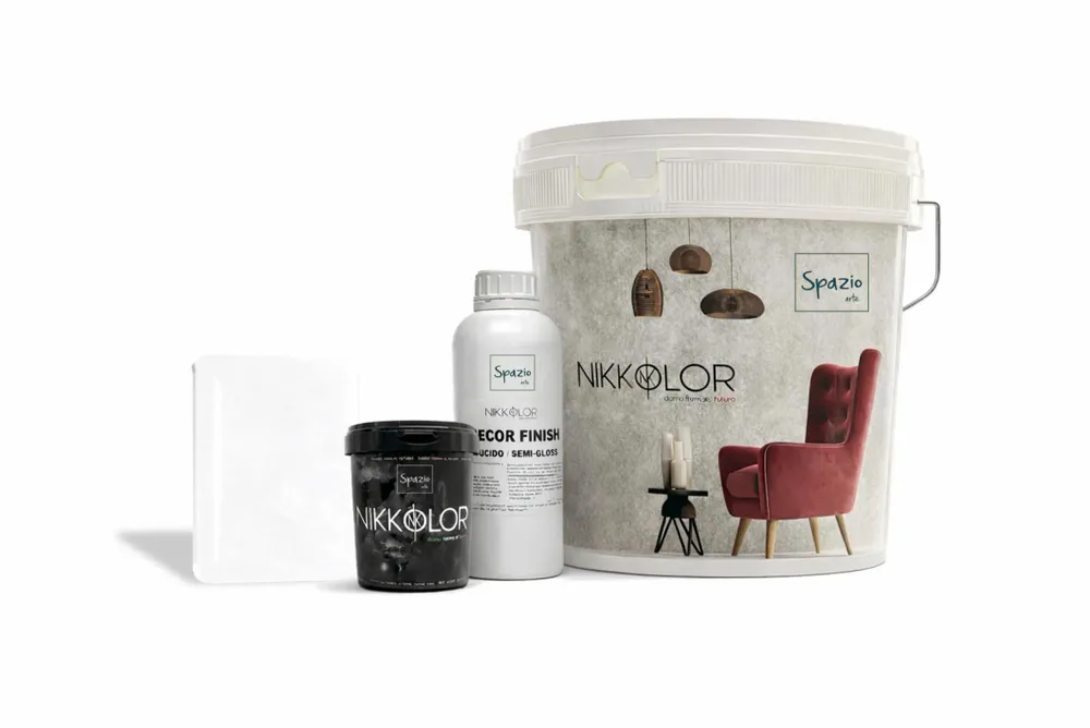 Peintures et vernis - Kit complet Microciment pour 8 m² de murs et sols – Blanc naturelle - NIKKOLOR ITALIA