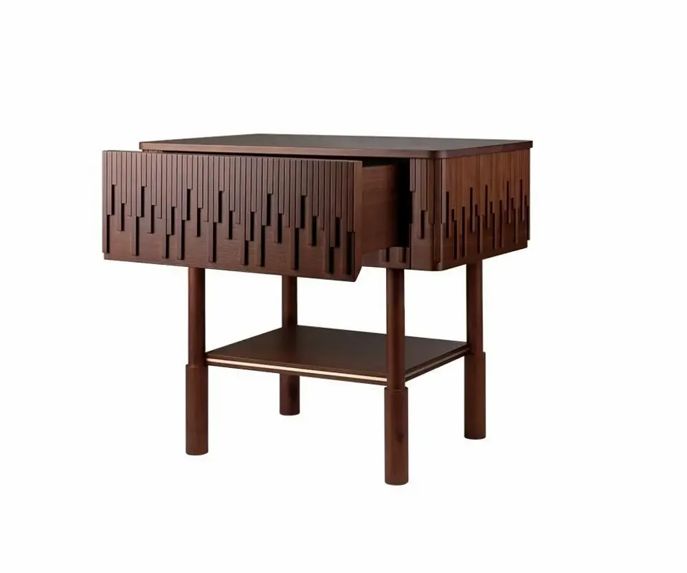 Tables de nuit - Campbell Bedside Table by Wood Tailors Club - WOOD TAILORS CLUB