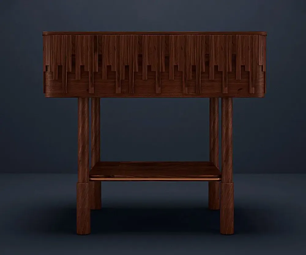 Tables de nuit - Campbell Bedside Table by Wood Tailors Club - WOOD TAILORS CLUB