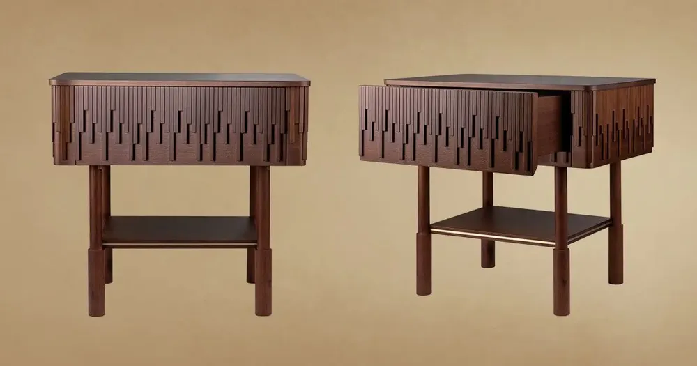 Tables de nuit - Campbell Bedside Table by Wood Tailors Club - WOOD TAILORS CLUB