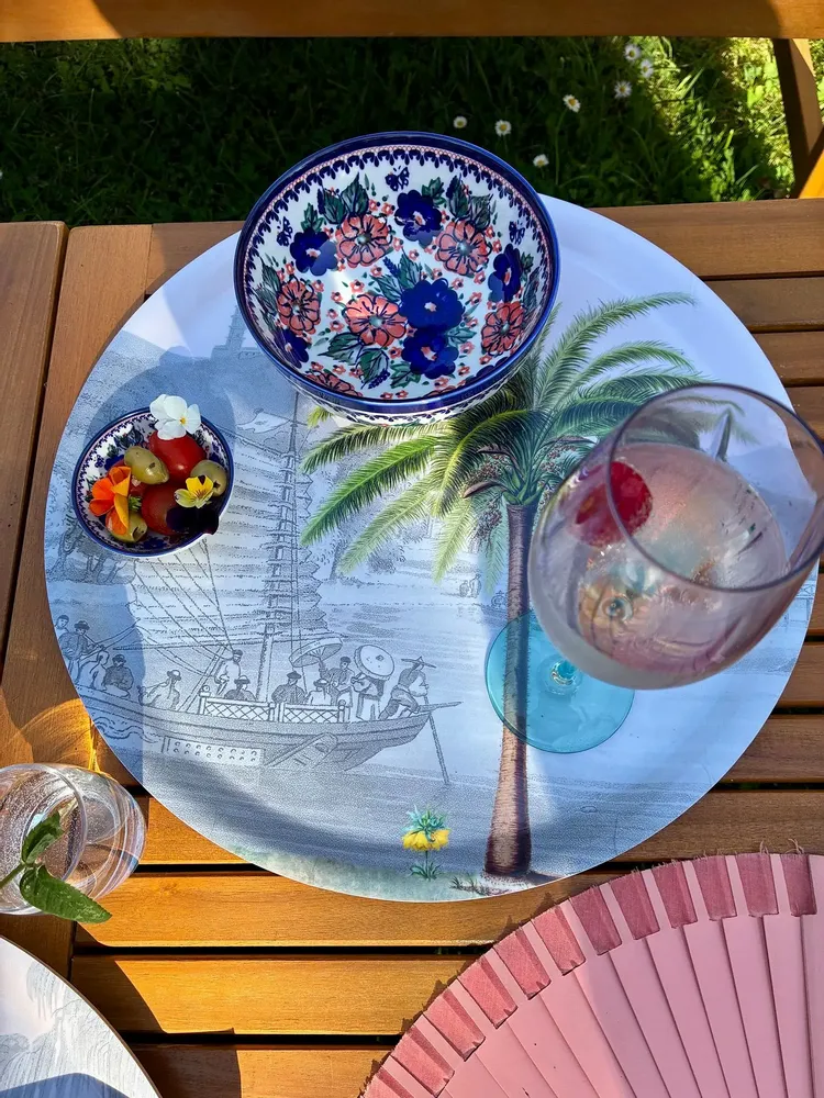Plateaux - Plateau rond Fleuve Amour - PARADISIO IMAGINARIUM