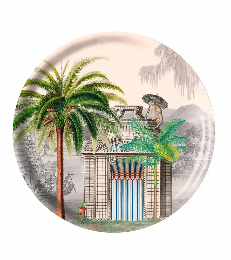 Trays - Botanica Round Tray - PARADISIO IMAGINARIUM