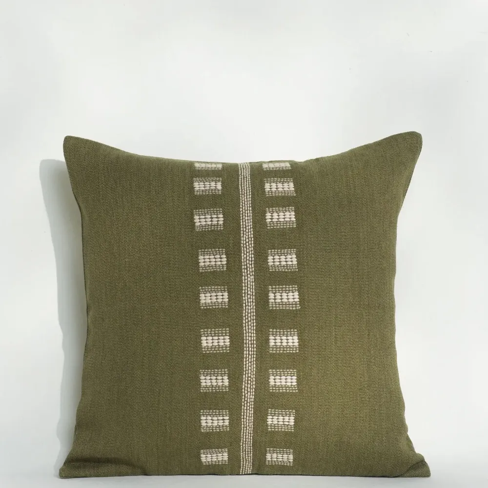 Coussins - NO-MAD Embroidered Cushion Covers in Cotton Jute - NO-MAD