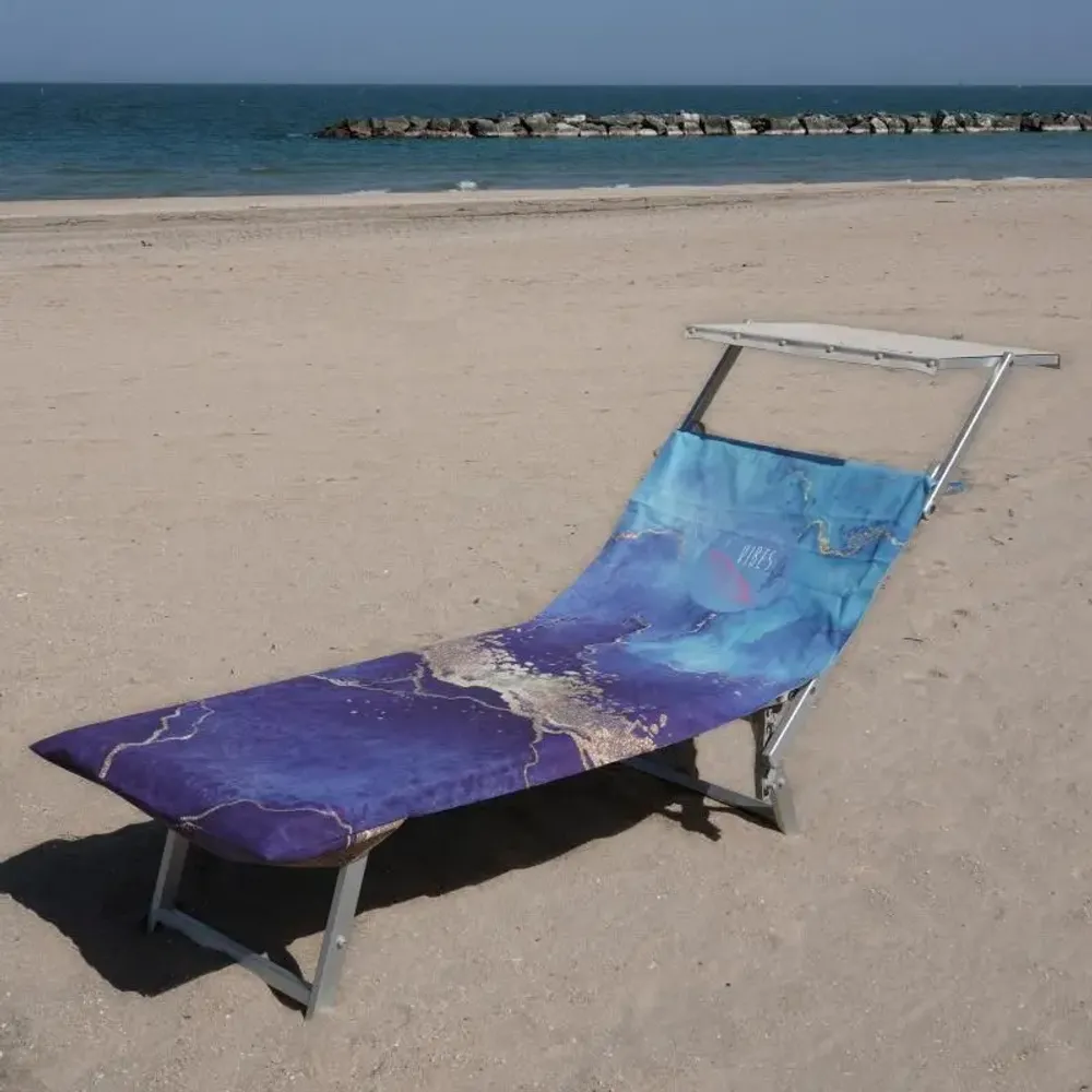 Travel accessories - No-Wind Marble Beach Towel - BEACH VIBES