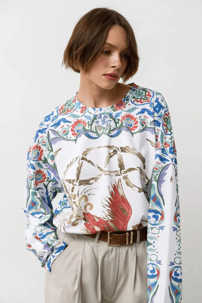 Apparel - Long-Sleeve T-Shirt “Simurgh at Dawn” - MARALETTO