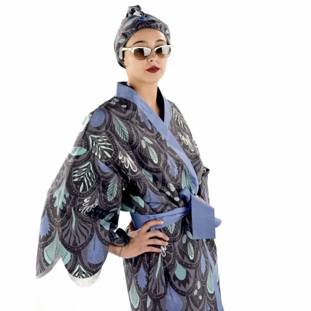 Accessoires de voyage - Kimono Peacock Blue - BEACH VIBES