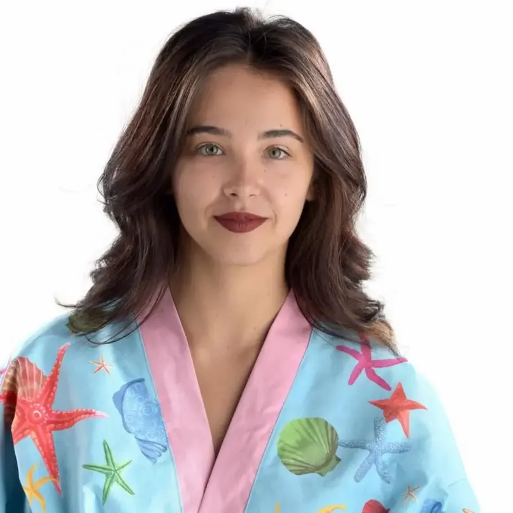 Travel accessories - Celestial Starfish Kimono - BEACH VIBES