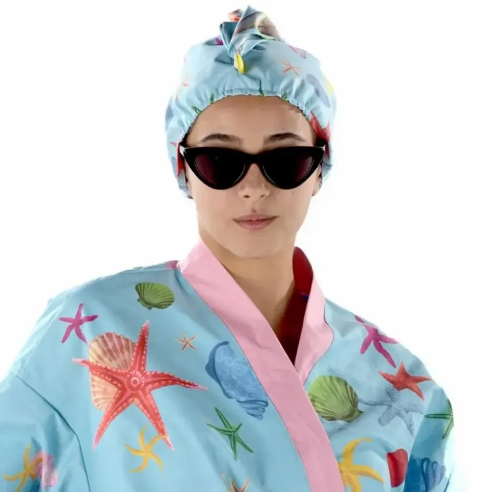 Travel accessories - Celestial Starfish Kimono - BEACH VIBES