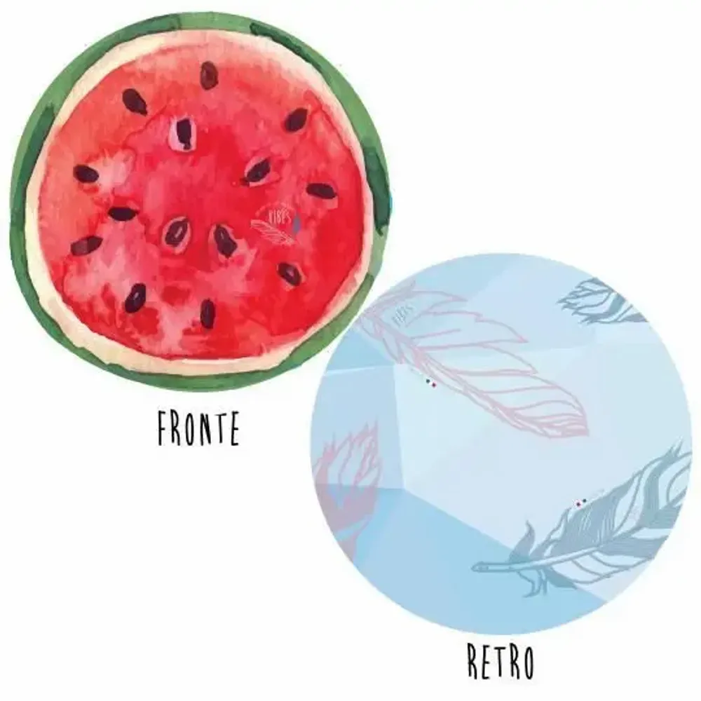 Accessoires de voyage - Serviette de plage ronde Watermelon - BEACH VIBES