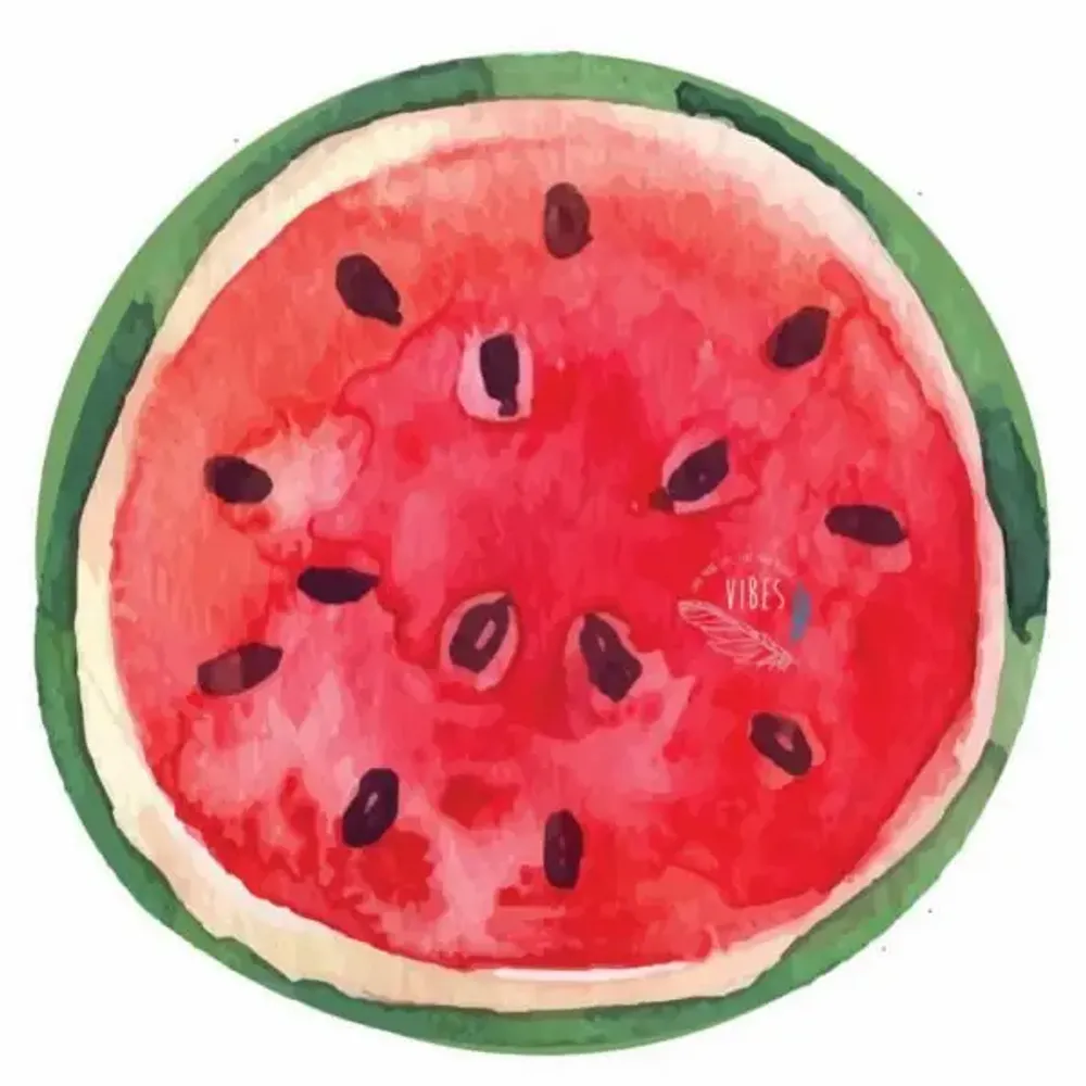 Accessoires de voyage - Serviette de plage ronde Watermelon - BEACH VIBES