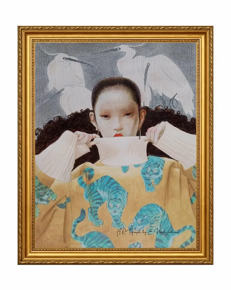 Apparel - All-Over Print Hoodie “White Heron” - MARALETTO