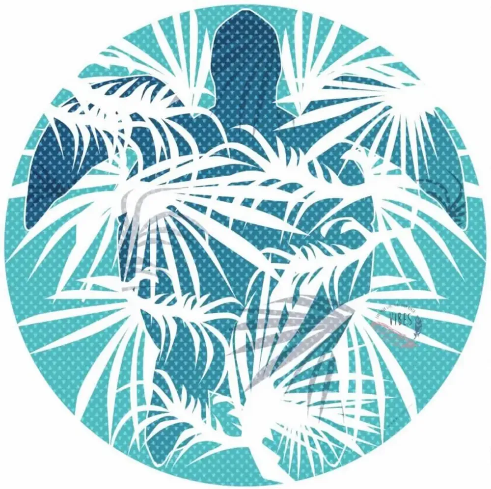 Travel accessories - Turtle Round Beach Towel - BEACH VIBES
