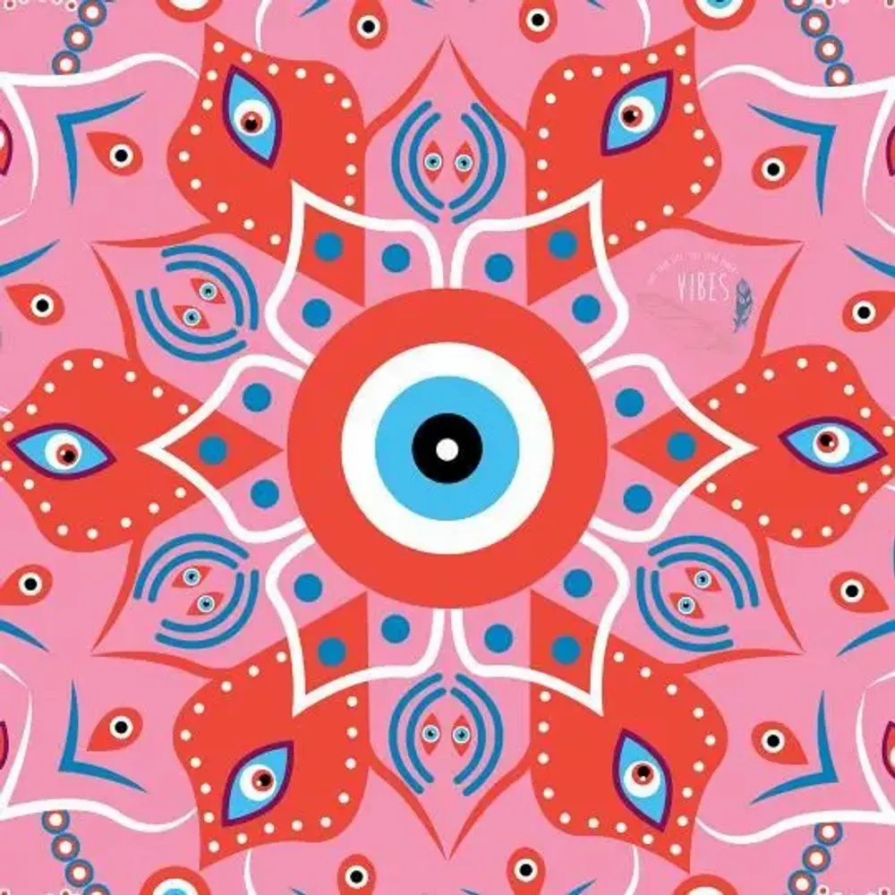 Travel accessories - Mandala Rose Round Beach Towel - BEACH VIBES