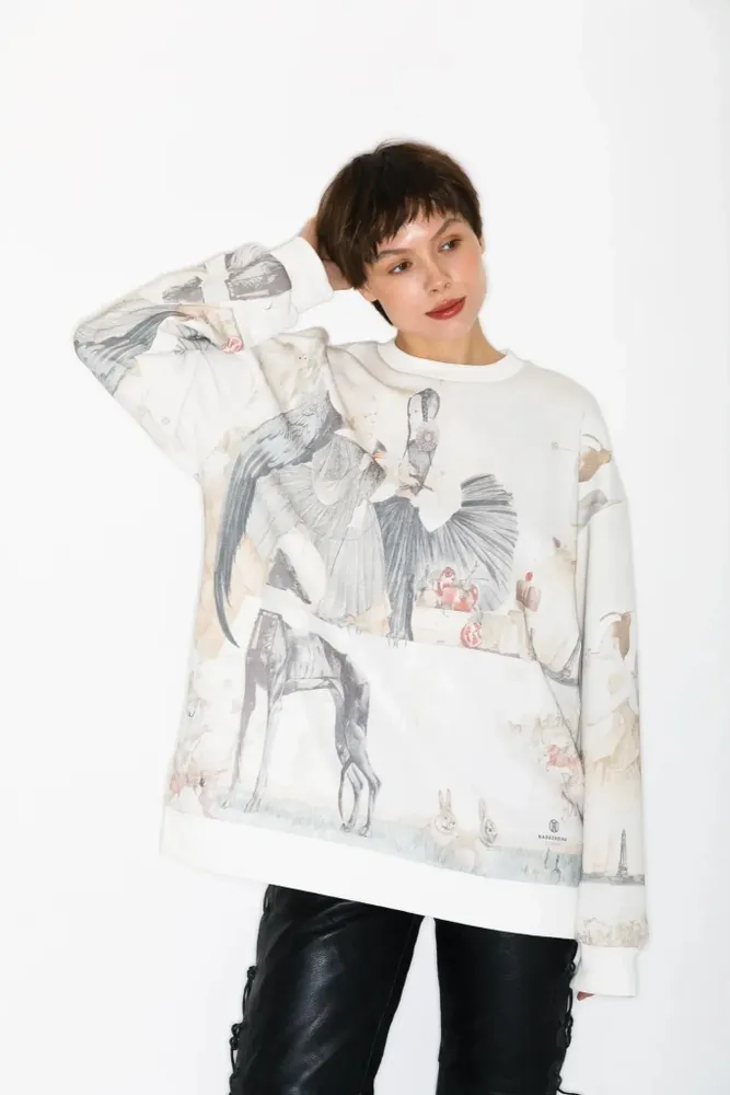 Apparel - All-Over Print Sweatshirt “Parks” - MARALETTO