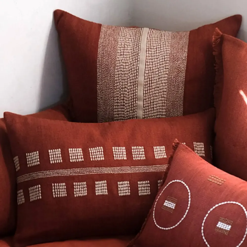 Coussins textile - NO-MAD Rekh & Chakhon Cushions in Cotton Jute - NO-MAD