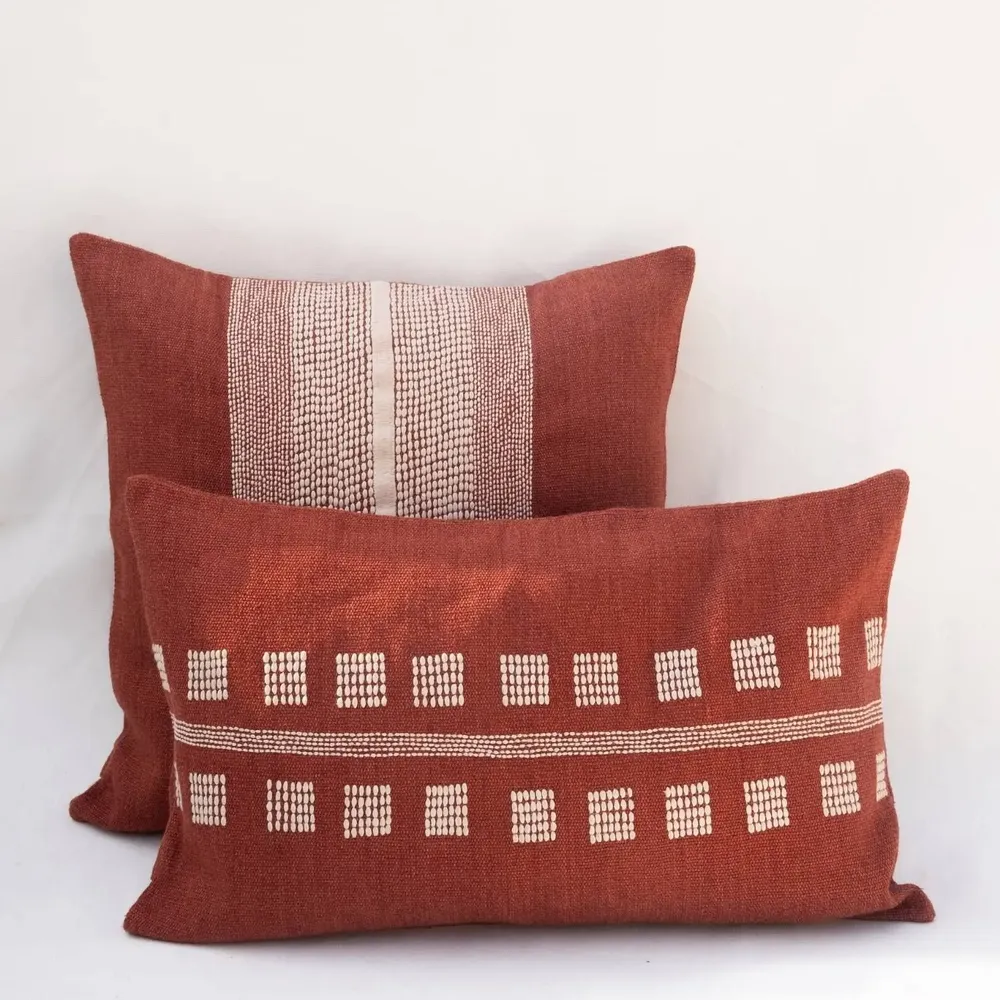 Coussins textile - NO-MAD Rekh & Chakhon Cushions in Cotton Jute - NO-MAD