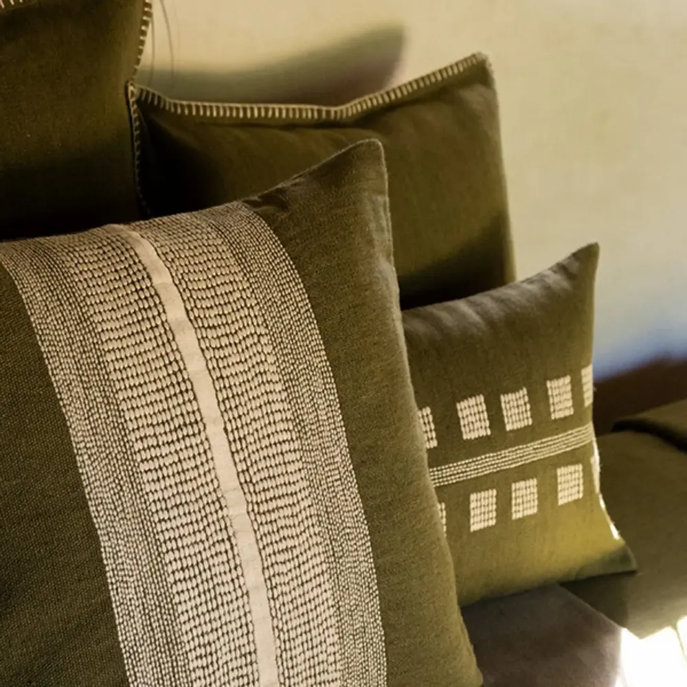 Coussins textile - NO-MAD Rekh & Chakhon Cushions in Cotton Jute - NO-MAD