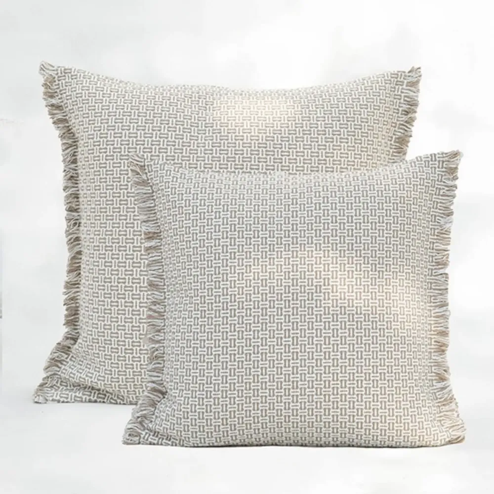 Coussins textile - NO-MAD Bunai Cushion Cover in Stuctured  Woven Cotton - NO-MAD