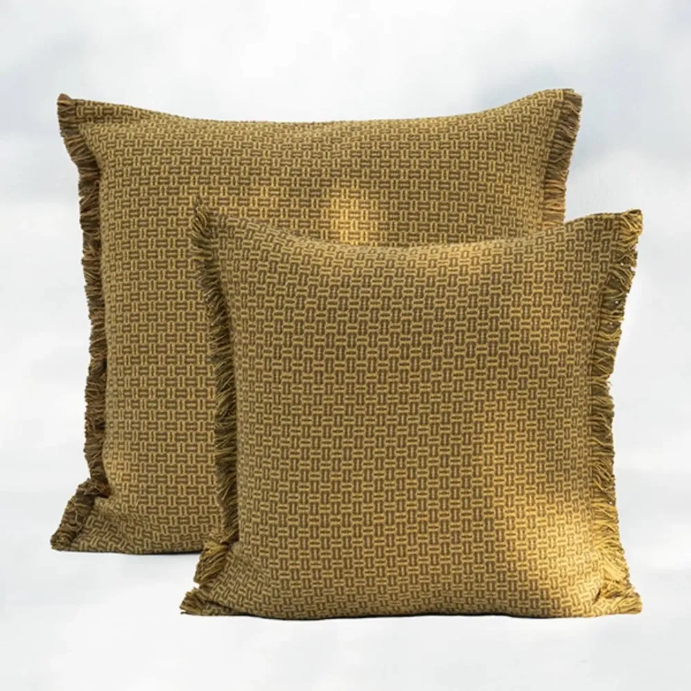 Coussins textile - NO-MAD Bunai Cushion Cover in Stuctured  Woven Cotton - NO-MAD