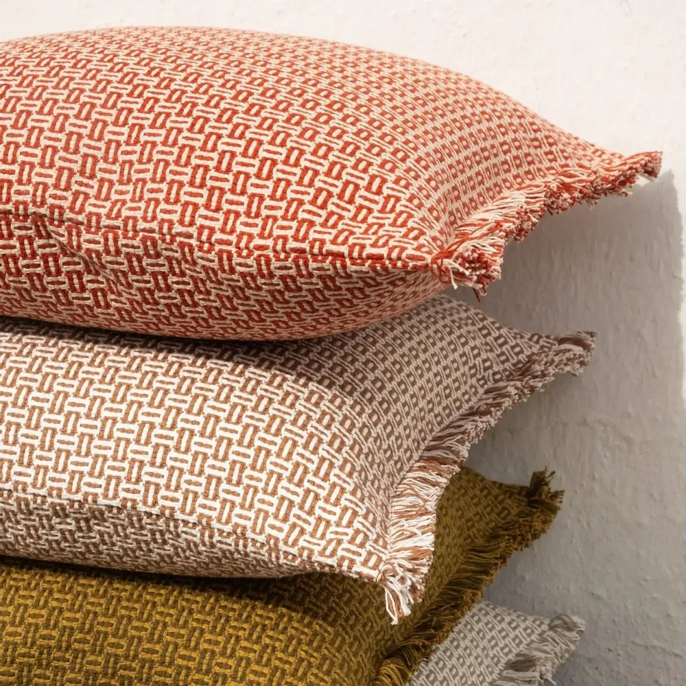Coussins textile - NO-MAD Bunai Cushion Cover in Stuctured  Woven Cotton - NO-MAD