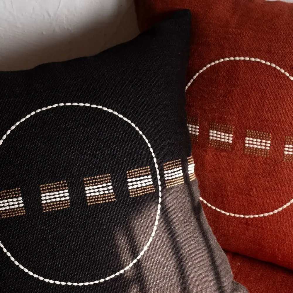 Fabric cushions - NO-MAD Shunya Cushions and Lumbar Cushions in Cotton Jute - NO-MAD