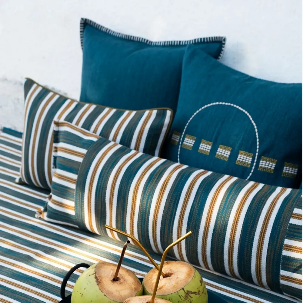 Coussins textile - NO-MAD Pratha Cushion Covers and Lumbar Cushions in Woven Cotton - NO-MAD