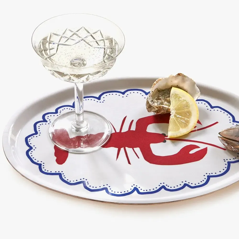 Plateaux - Lobster Oval Serving Tray - 31x22cm - BLU KAT
