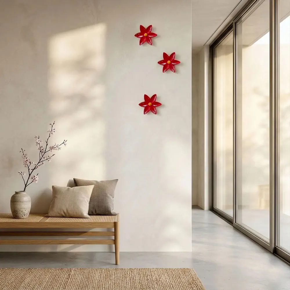 Cadeaux - Fleur de nénuphar Crochet Rouge - LETSHELTER